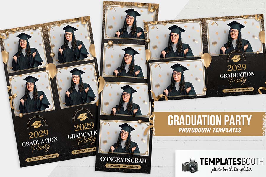 Graduation Celebration Photo Booth Template
