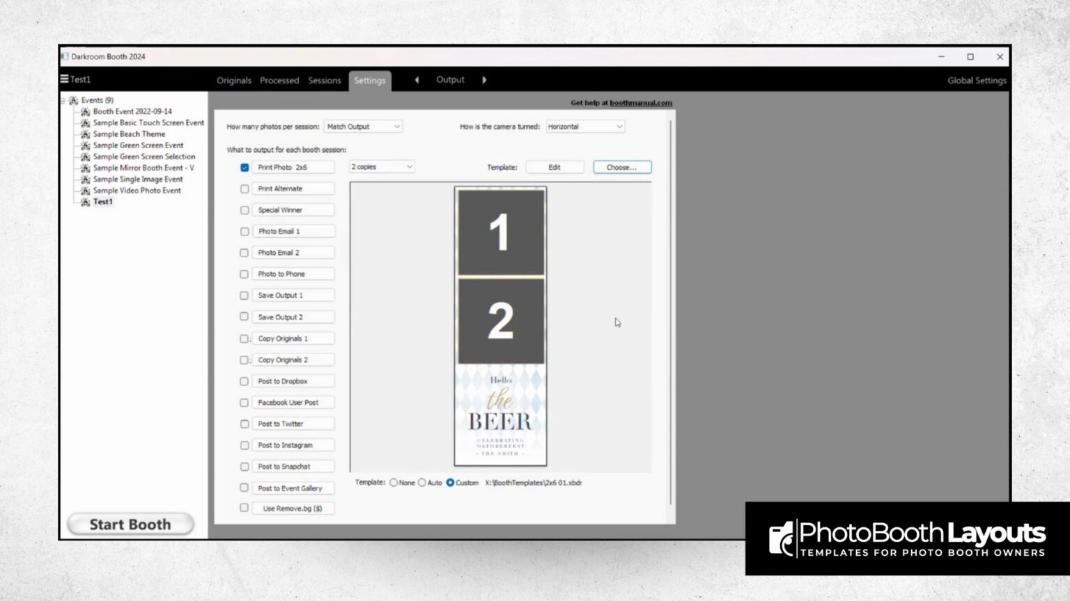 How to Edit Text in Darkroom Booth Templates Easily